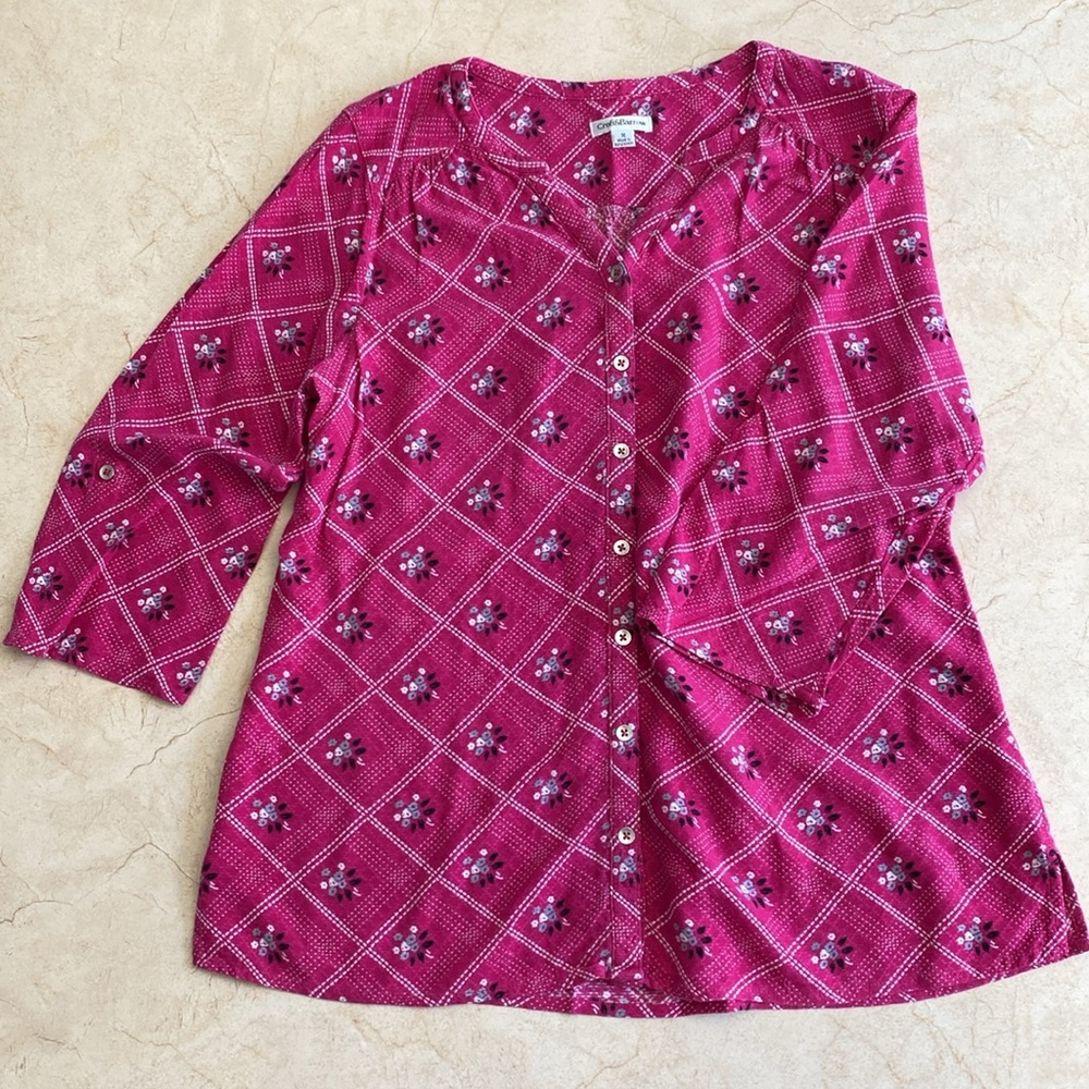 Craft & Borrow Pink Button Top - Picture 4 of 11